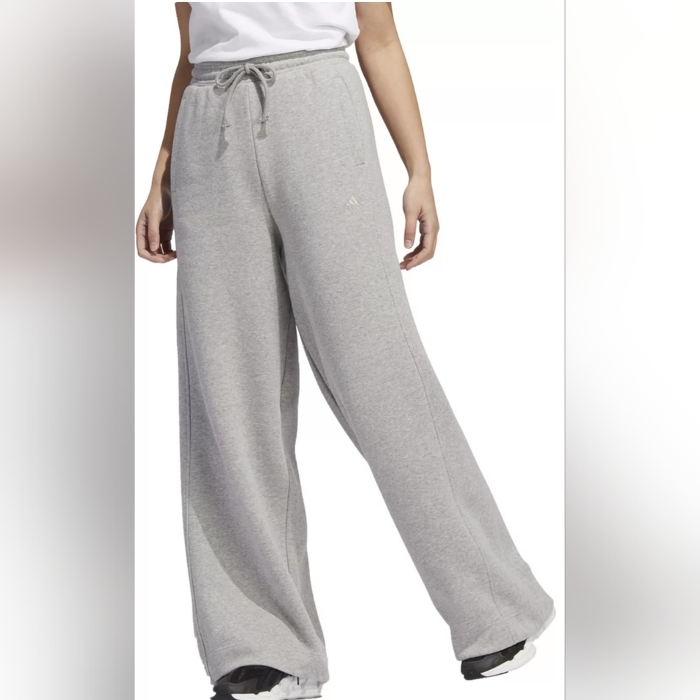 adidas Women's Fleece Wide Leg Joggers